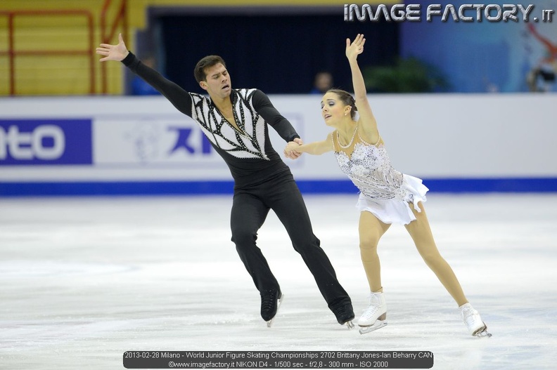 2013-02-28 Milano - World Junior Figure Skating Championships 2702 Brittany Jones-Ian Beharry CAN.jpg